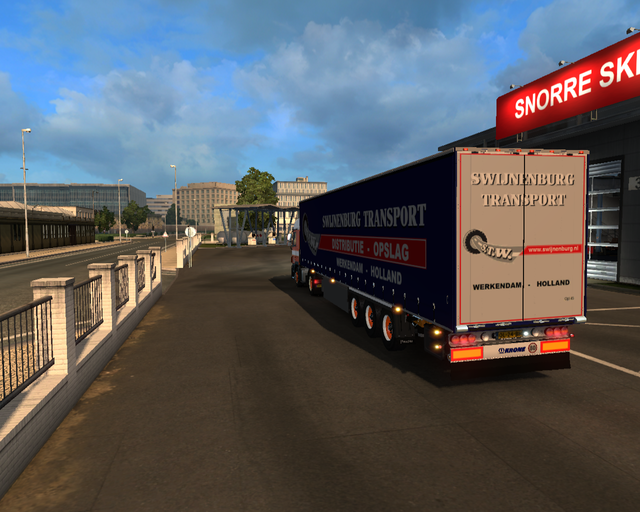 ets2 Mercedes Actros Mp3 1844 4x2 + zeiltrailer Sw prive skin ets2