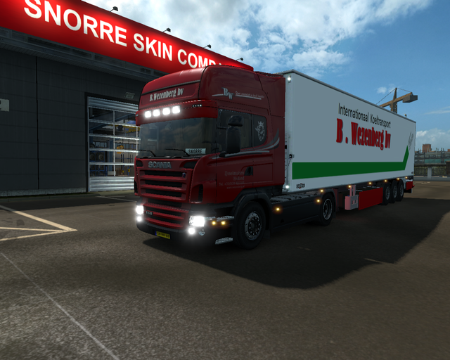 ets2 Scania R440 4x2 + Chereau koeltrailer Wezenbe prive skin ets2