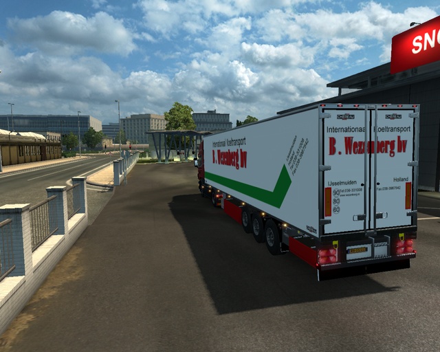 ets2 Scania R440 4x2 + Chereau koeltrailer Wezenbe prive skin ets2