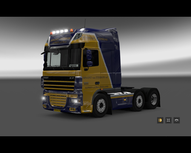 ets2 Daf  XF 105 6x2 Dinant v Iterson Alphen a/d M prive skin ets2