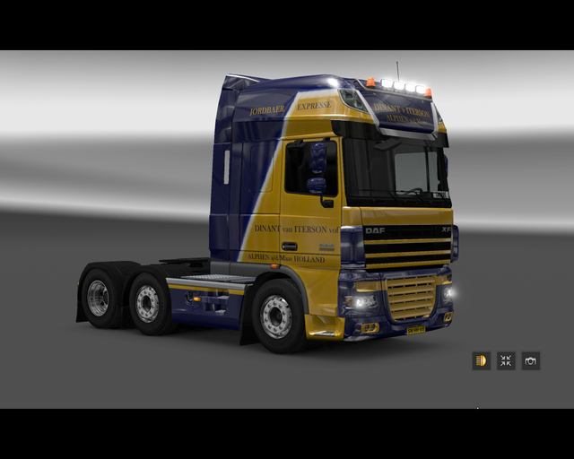 ets2 Daf  XF 105 6x2 Dinant v Iterson Alphen a/d M prive skin ets2