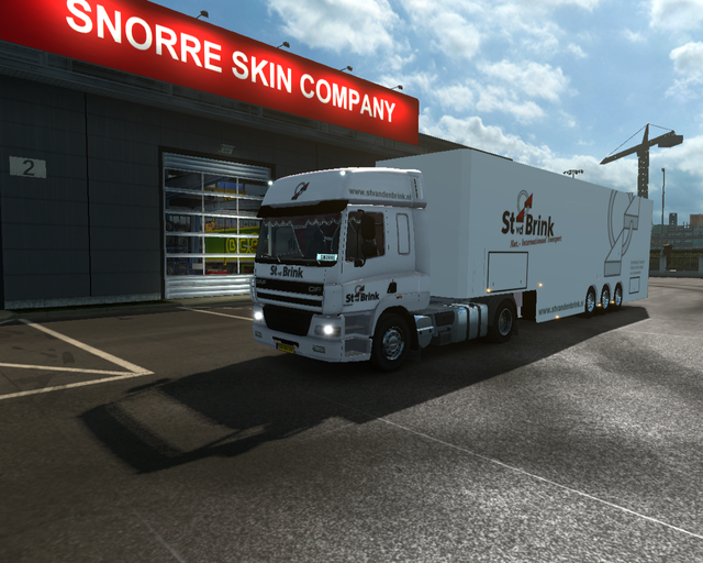 ts2 03603ets2 Daf Cf 4x2 + 2Win DD trailer St van  prive skin ets2