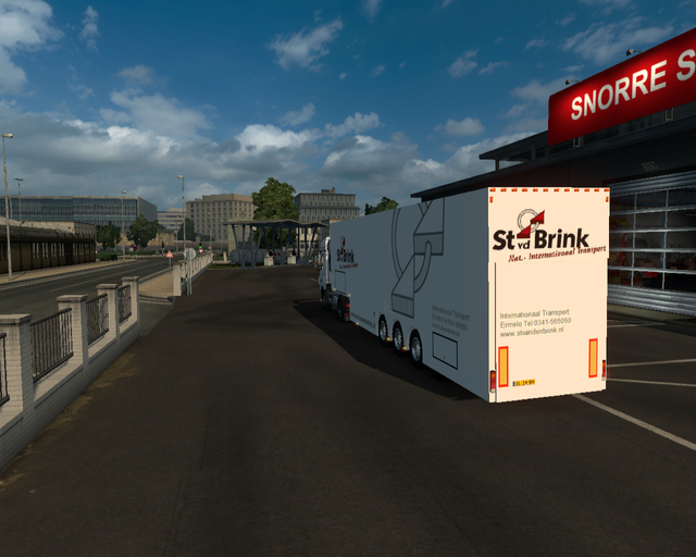 ts2 03603ets2 Daf Cf 4x2 + 2Win DD trailer St van  prive skin ets2