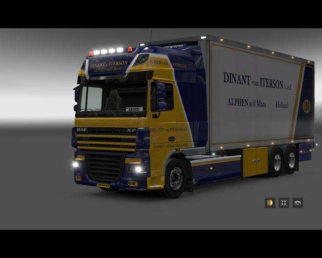 ets2 Daf 105 XF 6x4 BDF Dinant van Iterson Alphen  prive skin ets2