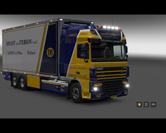 ets2 Daf 105 XF 6x4 BDF Dinant van Iterson Alphen  prive skin ets2