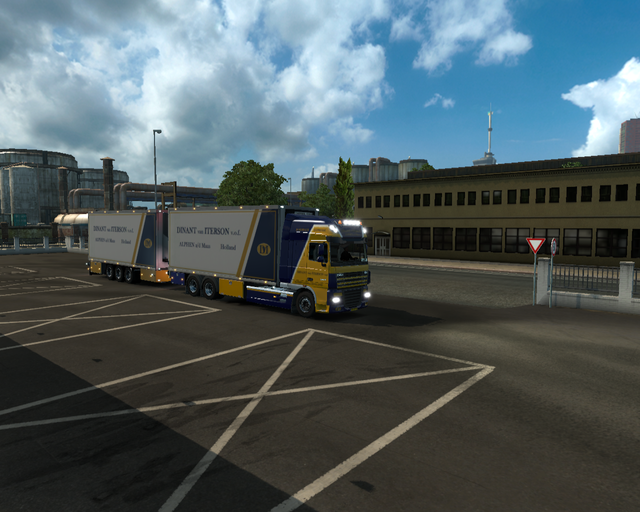 ets2 Daf 105 XF 6x4 BDF + tandem Dinant van Iterso prive skin ets2