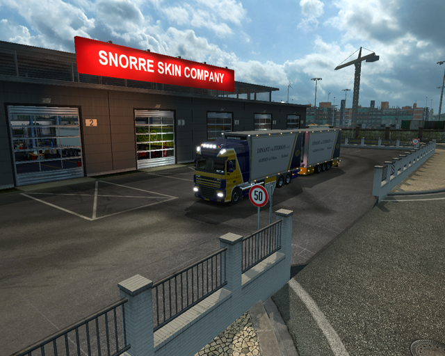 ets2 Daf 105 XF 6x4 BDF + tandem Dinant van Iterso prive skin ets2