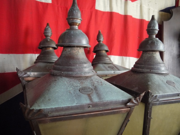 Antique DW Windsor Copper Lamp Post BYgones