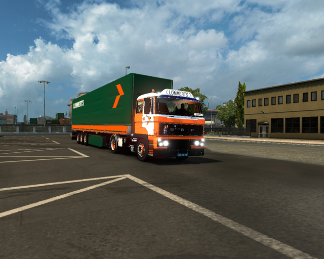 ets2 Daf 2800 4x2 Zeiltrailer Lommerts Delfzijl Ho prive skin ets2