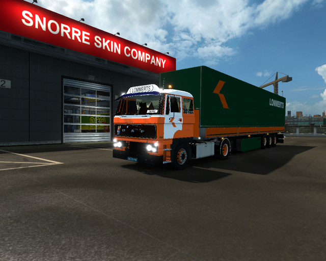 ets2 Daf 2800 4x2 Zeiltrailer Lommerts Delfzijl Ho prive skin ets2