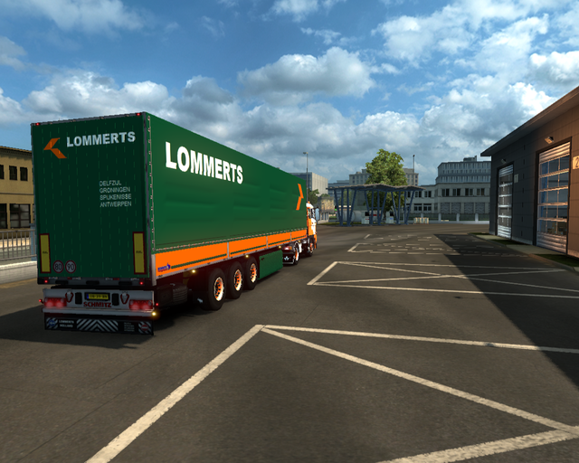 ets2 Daf 2800 4x2 Zeiltrailer Lommerts Delfzijl Ho prive skin ets2