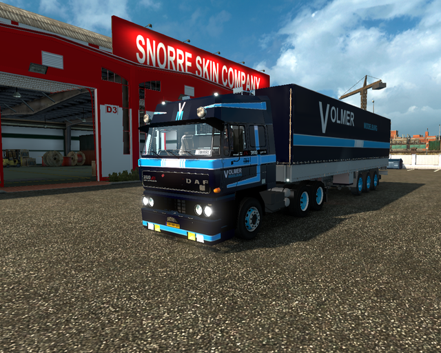 ets2 Daf 3600 Ati 6x4 + 3 achs plane Volmer transp prive skin ets2