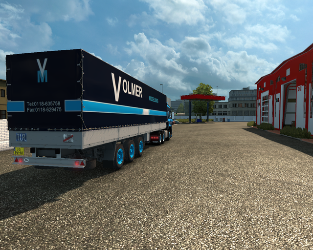 ets2 Daf 3600 Ati 6x4 + 3 achs plane Volmer transp prive skin ets2