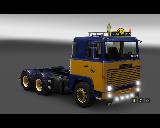 ets2 Scania 141 6x4 ASG Transport Spedition Zweden prive skin ets2