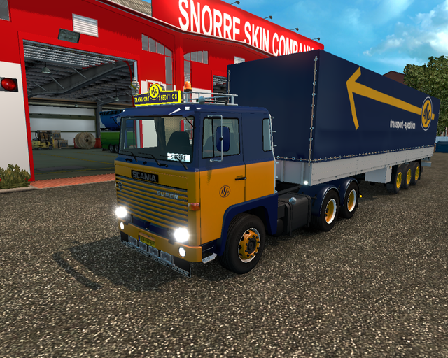 ets2 Scania 141 6x4 + 3 achs plane ASG Transport S prive skin ets2