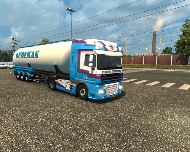 ets2 Daf 105 XF 4x2 + Silotrailer Pierre & John Ou prive skin ets2