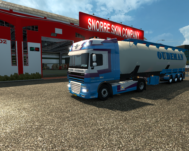 ets2 Daf 105 XF 4x2 + Silotrailer Pierre & John Ou prive skin ets2