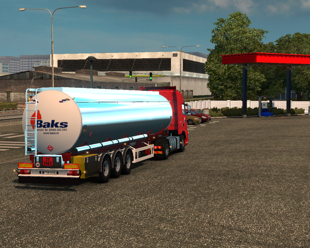 ets2 Volvo Fh Classic 4x2 + Chrome tanktrailer Bak prive skin ets2