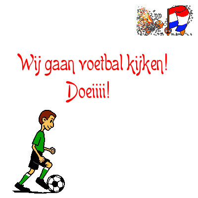 voetbal kijken+animatie - 