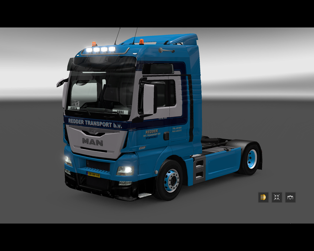 ets2 Man TGX euro6 4x2 Redder Internationale Trans prive skin ets2