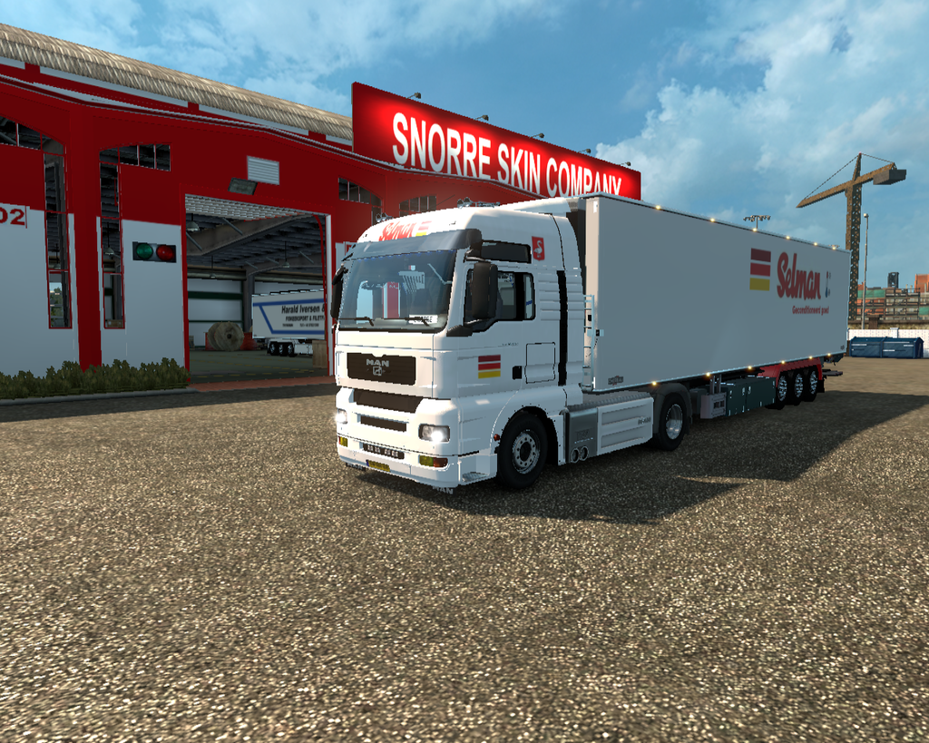 ets2 MAN TGA 4x2 + Koeltrailer Selman Transport Hu - prive skin ets2