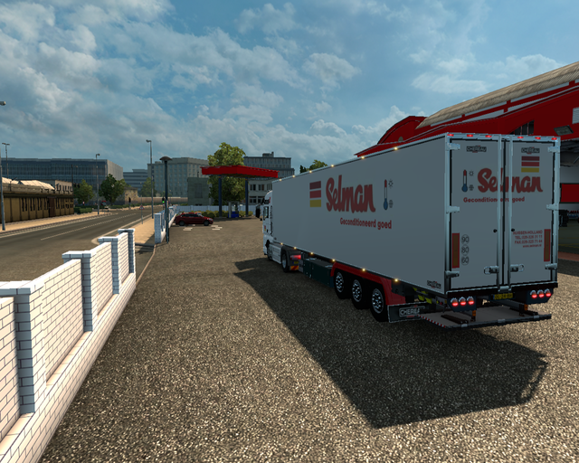 ets2 MAN TGA 4x2 + Koeltrailer Selman Transport Hu prive skin ets2