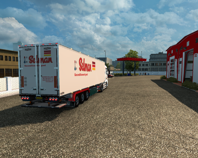 ets2 MAN TGA 4x2 + Koeltrailer Selman Transport Hu prive skin ets2