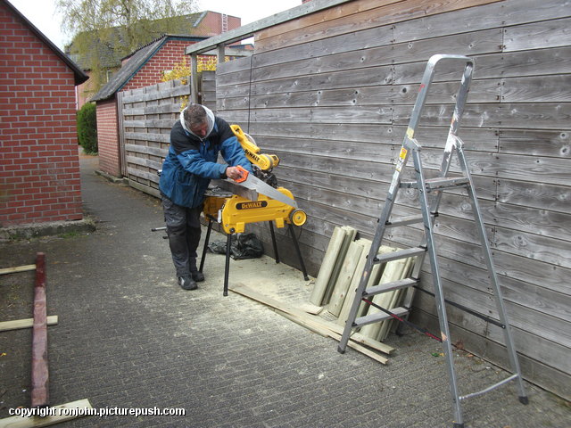 Tuin - Een schoor maken 26-04-16 (10) In de tuin 2016