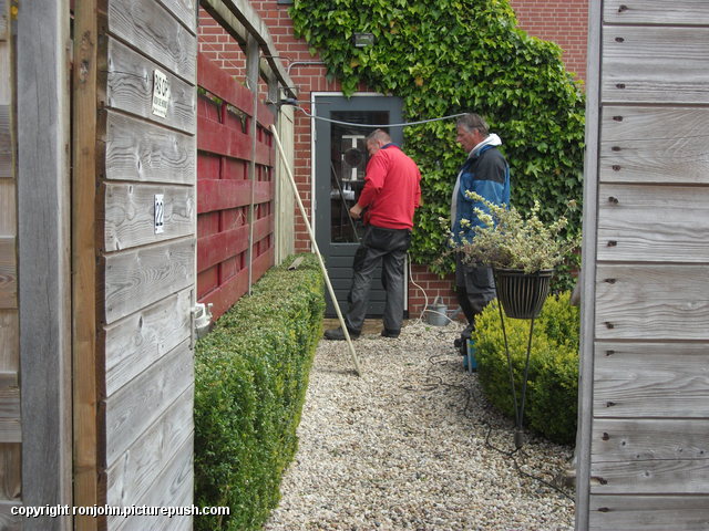 Tuin - Schutting tegen schutting 26-04-16 (16) In de tuin 2016