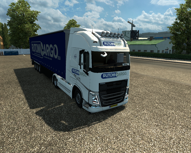 ets2 Volvo Fh 2013 4x2 + Krone Zeiltrailer RutomCa prive skin ets2