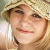 GIRL-STRAW-HAT - Applying Fresh Garlic To St...