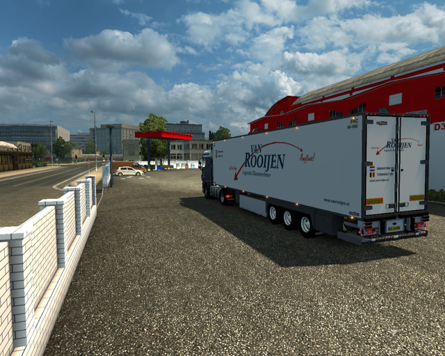 ets2 Daf XF euor60 4x2 + Koeltrailer Van Rooijen L prive skin ets2