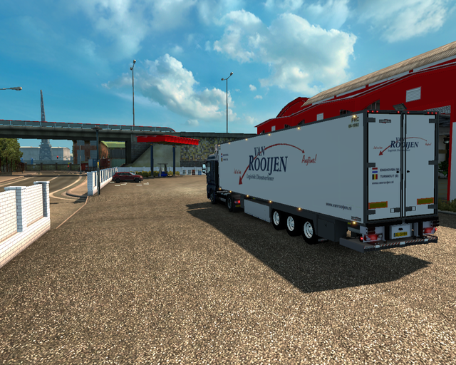 ets2 Man TGX euro6 4x2 + koeltrailer Van Rooijen L prive skin ets2