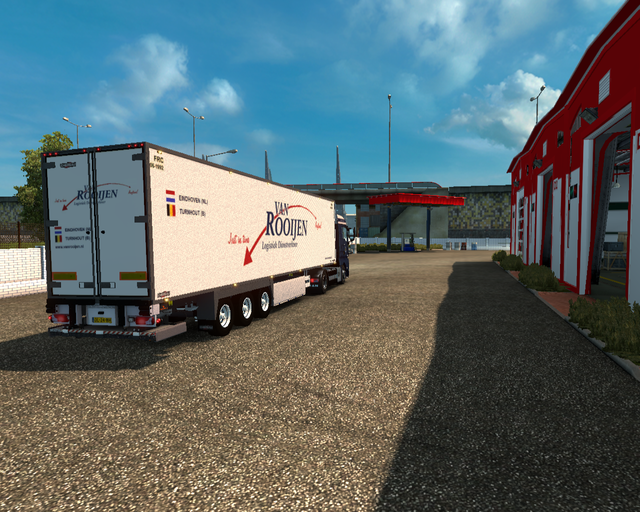 ets2 Man TGX euro6 4x2 + koeltrailer Van Rooijen L prive skin ets2