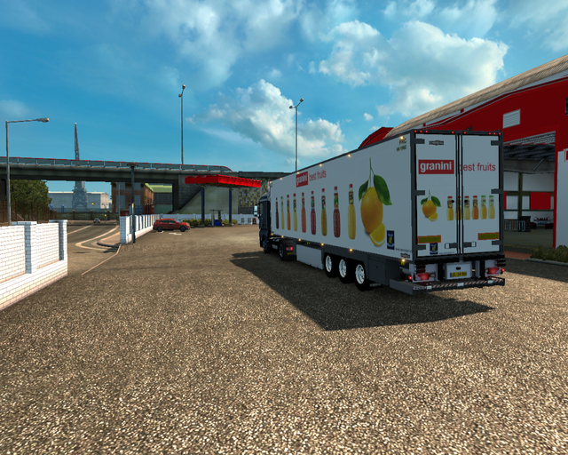 ets2 Man TGX euro6 4x2 + koeltrailer(GRANINI) Van  prive skin ets2