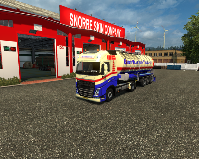 ets2 Volvo Fh 2013 4x2 + Mesttrailer Gert Vlastuin prive skin ets2