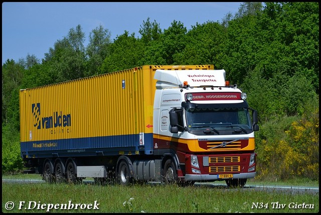 17-BBK-6 Volvo FM Hoogendoorn-BorderMaker Rijdende auto's 2016