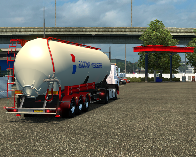 ets2 Daf CF 85 4x2 Lowroof + Silokieptrailer Booij prive skin ets2