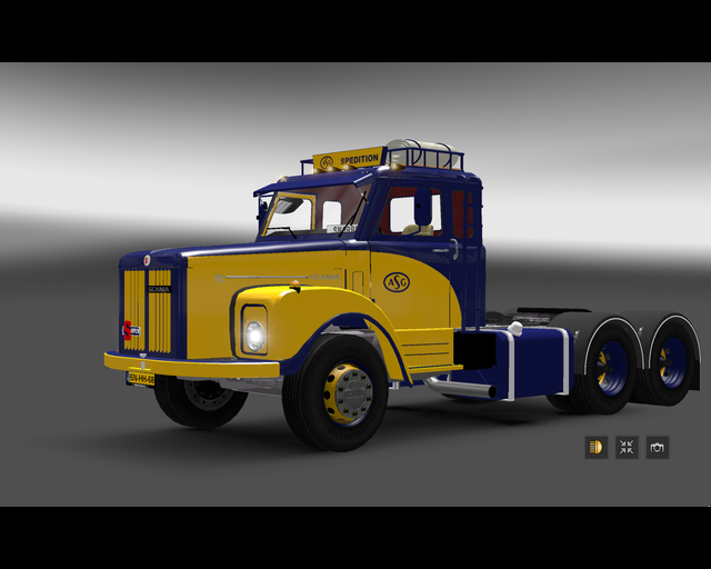 ets2 Scania 111 6x4 Torpedo ASG Spedition Schweden prive skin ets2