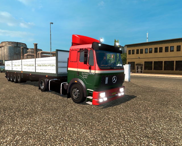 ets2 Mercedes Benz 1844 4x2 + 4 asser opentop den  prive skin ets2