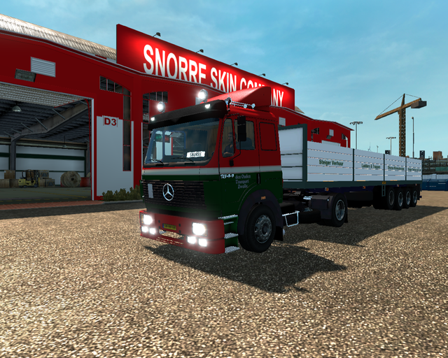 ets2 Mercedes Benz 1844 4x2 + 4 asser opentop den  prive skin ets2