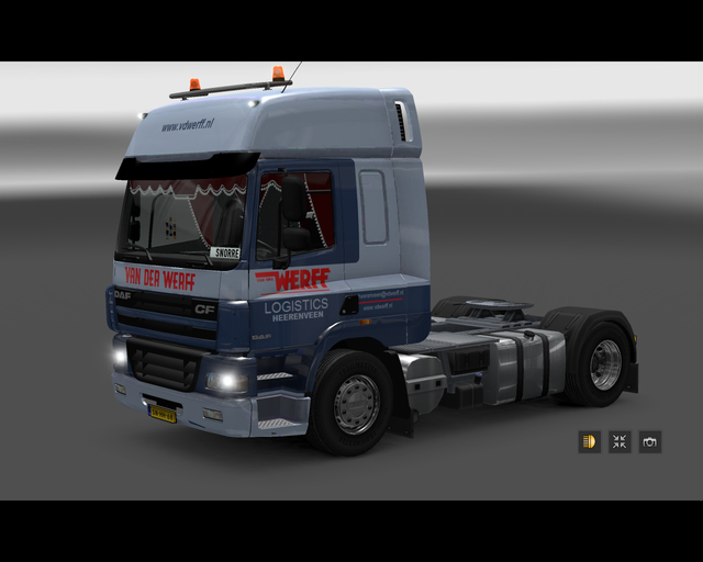 ets2 Daf CF 4x2 van der Werff Logistics Heerenveen prive skin ets2