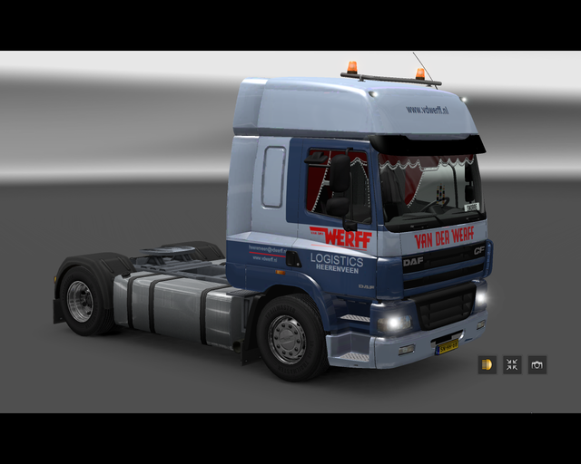 ets2 Daf CF 4x2 van der Werff Logistics Heerenveen prive skin ets2