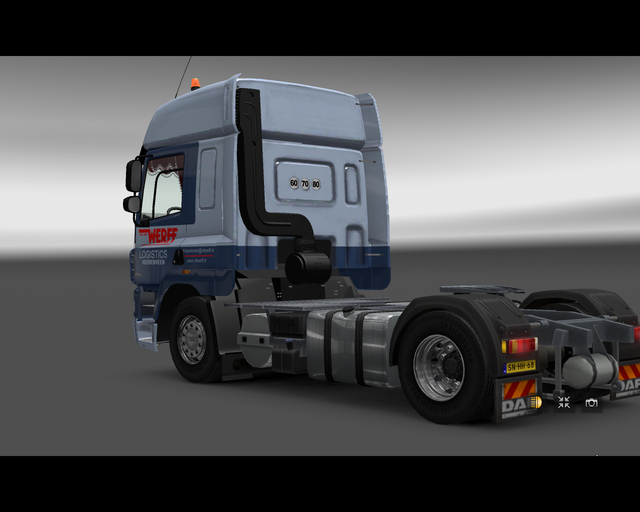 ets2 Daf CF 4x2 van der Werff Logistics Heerenveen prive skin ets2