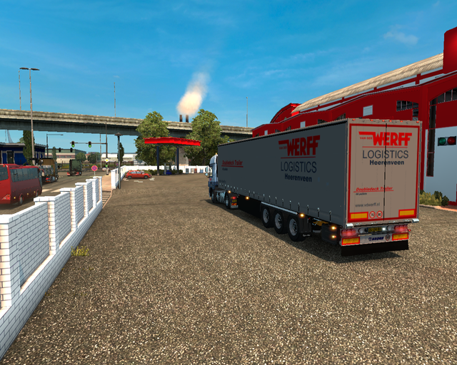 ets2 Daf CF 4x2 +Krone Zeiltrailer van der Werff L prive skin ets2