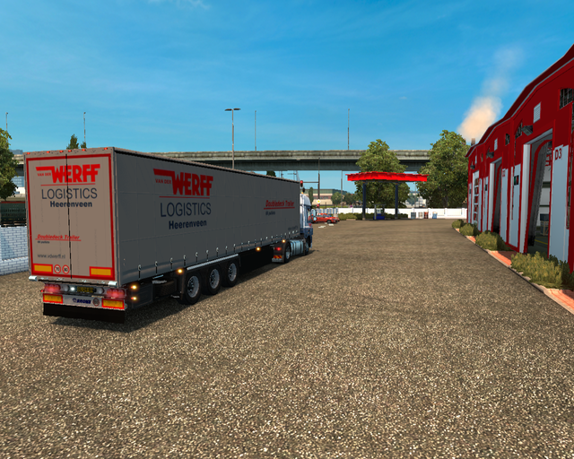 ets2 Daf CF 4x2 +Krone Zeiltrailer van der Werff L prive skin ets2