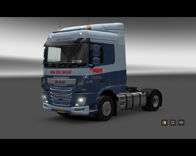 ets2 Daf XF euro6 4x2 van der Werff Logistics Heer prive skin ets2