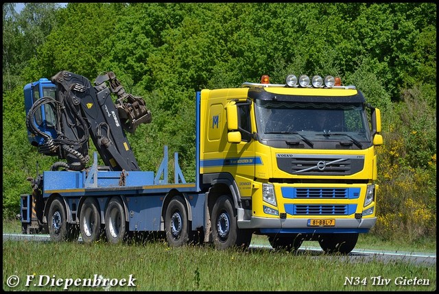 81-BBL-7 Volvo FM van Meekeren-BorderMaker Rijdende auto's 2016