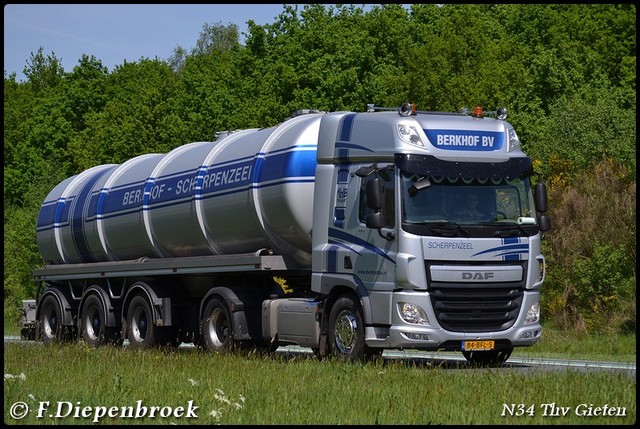 84-BFL-5 DAF CF Berkhof-BorderMaker Rijdende auto's 2016