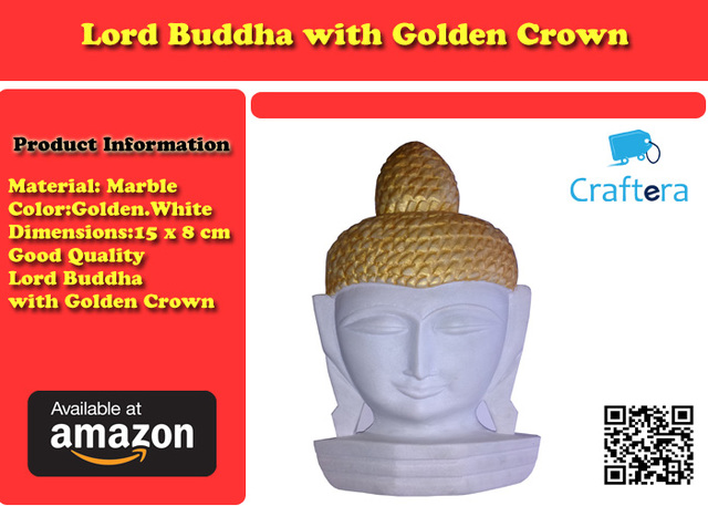 Lord Buddha with Golden Crown Picture Box